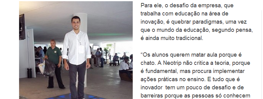 Neotrip: G1 - Maurício Calazans fala sobre Neotrip e sustentabilidade Neotrip: G1 - Maurício Calazans fala sobre Neotrip e sustentabilidade